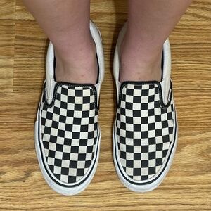 Skate Slip-On Checkerboard Shoe Size 9.5 Mens 11 Women's US